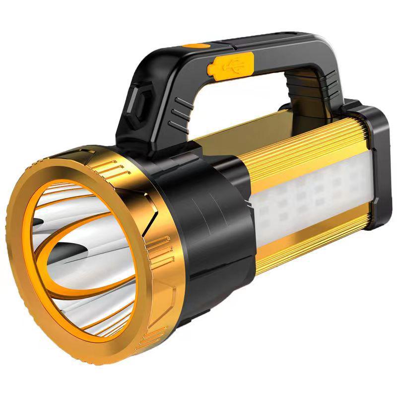 Ultra-Bright Rechargeable High-Power Handheld Flashlight for Outdoor and Home Use