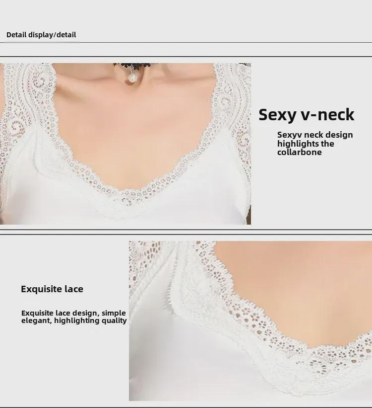2018 European Summer Silkworm Satin Camisole: Versatile Slim-Fit Women's Top in Large Sizes