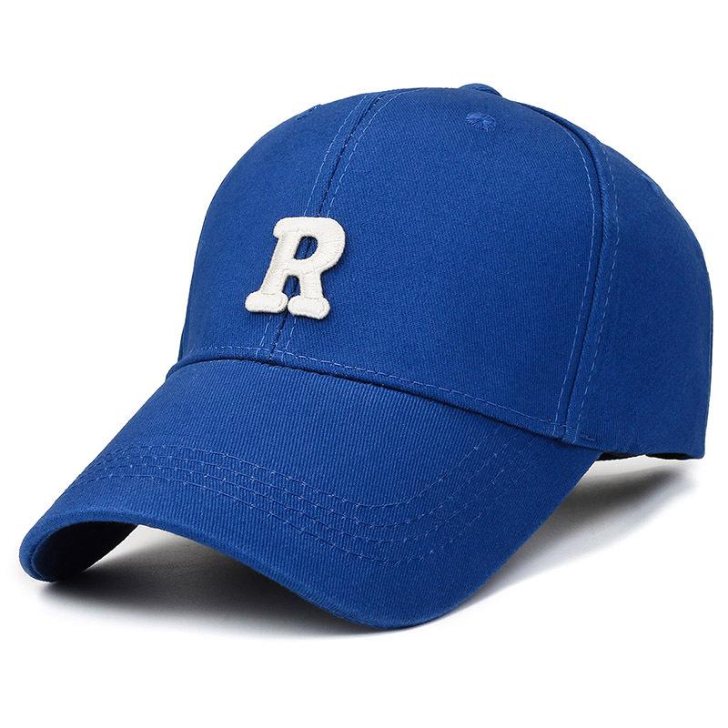 The new letter R baseball cap is on the market, fashionable men and women couples, trendy classic casual