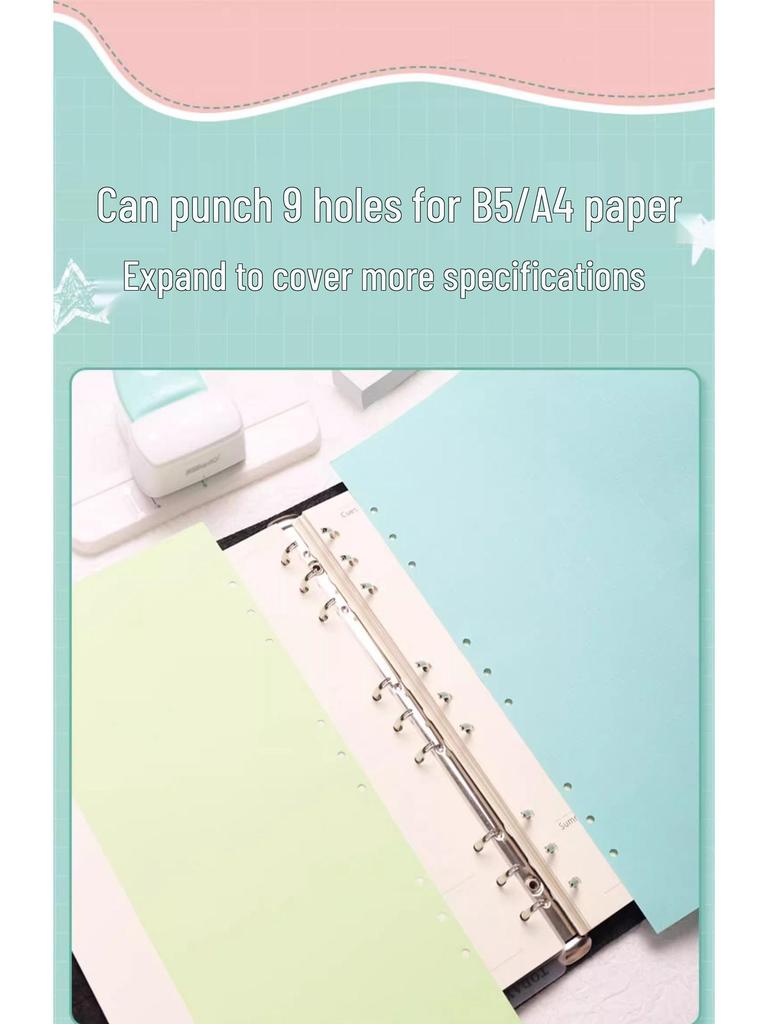 Kedeou 4mm Three-Hole Loose-Leaf Planner Punch