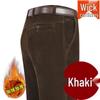 Men's High Waist Corduroy Pants – Autumn/Winter Casual Straight-Leg Trousers for Middle-Aged Men
