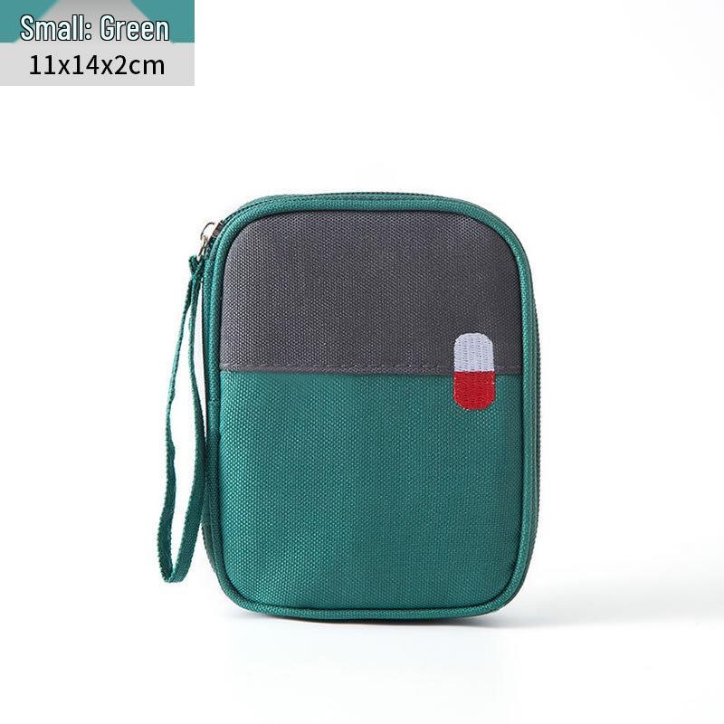 Portable Medical First Aid Bag - Compact Emergency Medicine and Storage Organizer