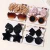4Pack/Lot Baby Hairpins Summer Sunglasses Set Lovely Kids Hair Clips Summer Colorful Sunshade Glasses Girls Hair Accessories Quality