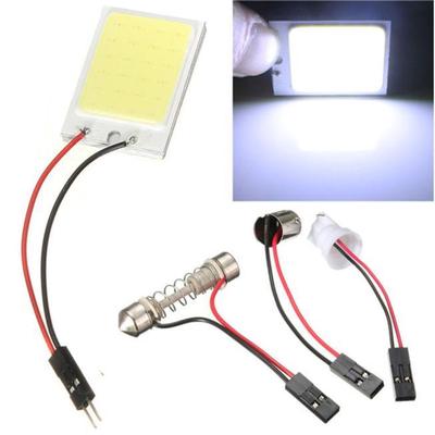 8W COB 24 Chip LED Car Interior Light T10 12V Panel Light Car Light Source