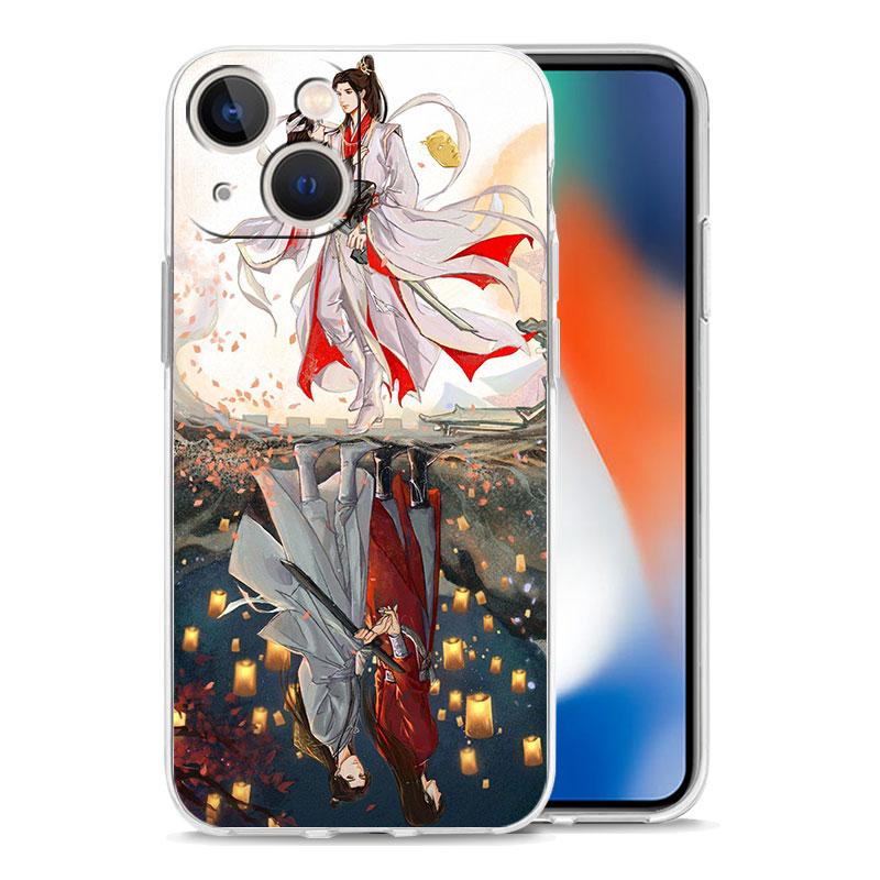 TGCF Heaven Official’s Blessing Luxury Transparent Phone Case For iPhone 15 16 14 13 12 11 Pro Max XS X XR 7 8 Plus Clear Cover