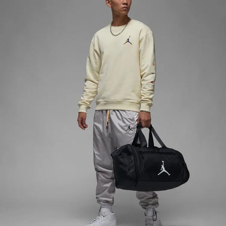 Jordan Cream Sweatshirts Men's Coconut Milk Crew Neck Moderate Regular (Unisex) Sweatshirts FB7658 113