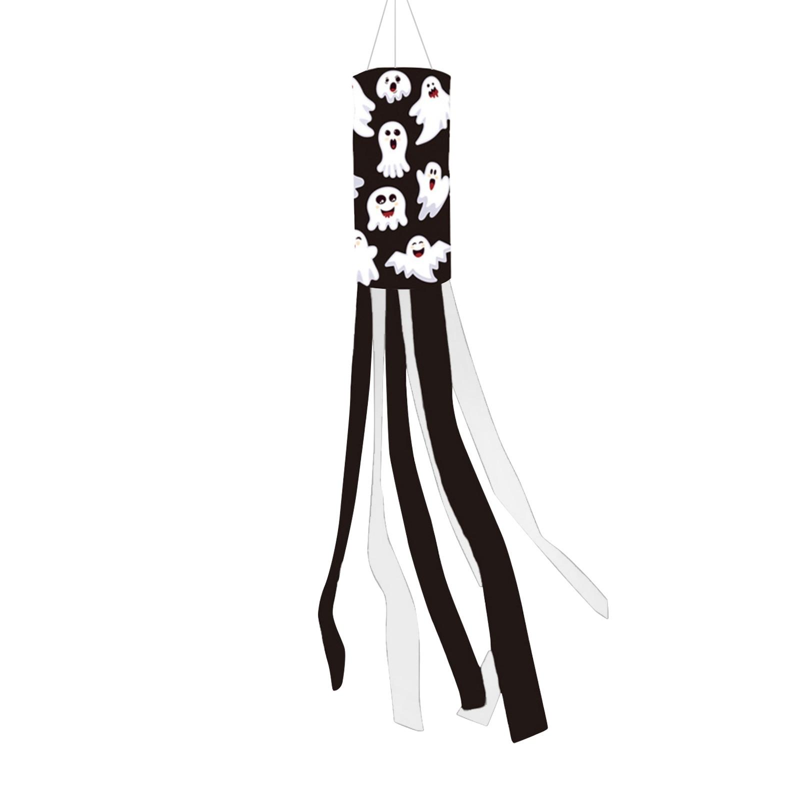 

Halloween Wind Tube Flag, FunnyGhost Wind Tube Flag, Outdoor Courtyard Decoration Halloween Flag One Size