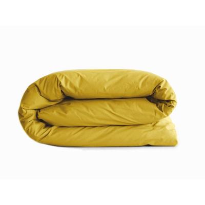 Duvet Cover "Manoir" Pure Cotton Percale Combed Long Fibers 80 Threads/cm² Vent Du Sud - Mustard - Duvet Cover 260 X 240