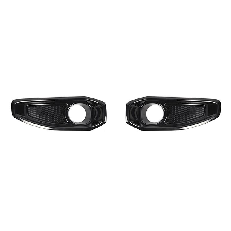 

ABS Exterior Front Fog Lamp Decoration Cover for Jeep Wrangler JL/for Jeep JT Gladiator 2018 Up Car Accessories чёрный