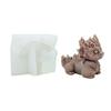 Cute Dragon Silicone Mould Resin Casting Molds Scented Candle Molds for Candle Making Plaster Soap Mold Desktop Decors