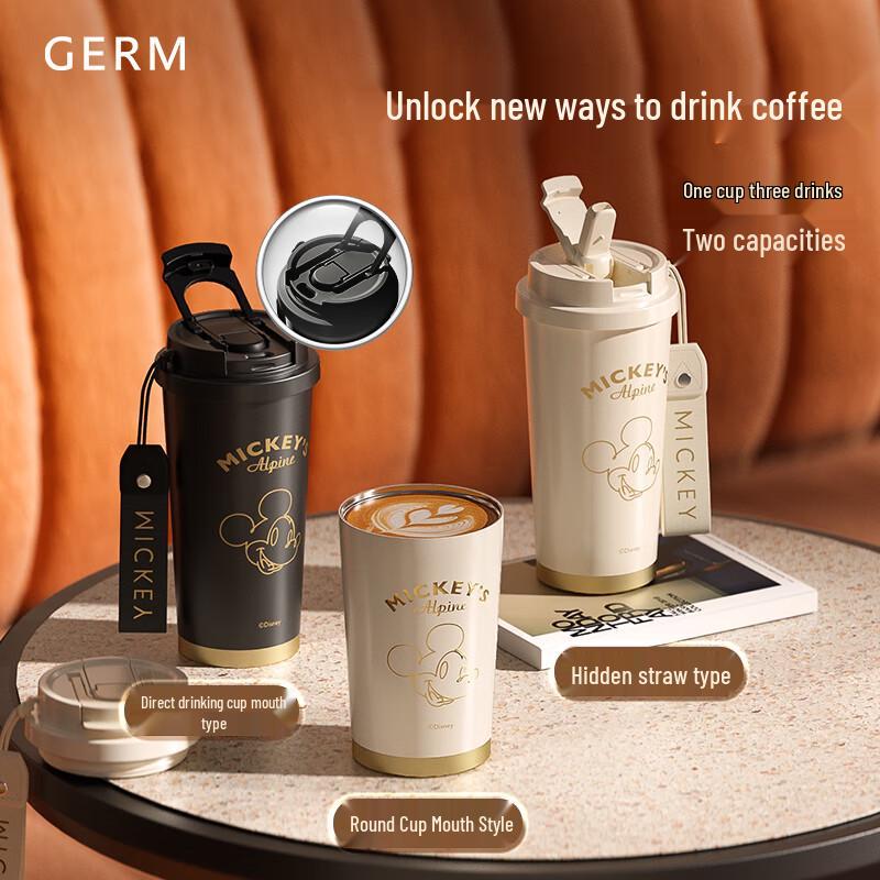 Germ Mickey Portable Dual-Drink Insulated Bottle