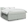VidaXL Slat Bed Base and Mattress Light Grey 180x200cm Velvet 3290100