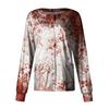 Women's Casual Long Sleeve Single Breasted  Printed Dry-nurse Top