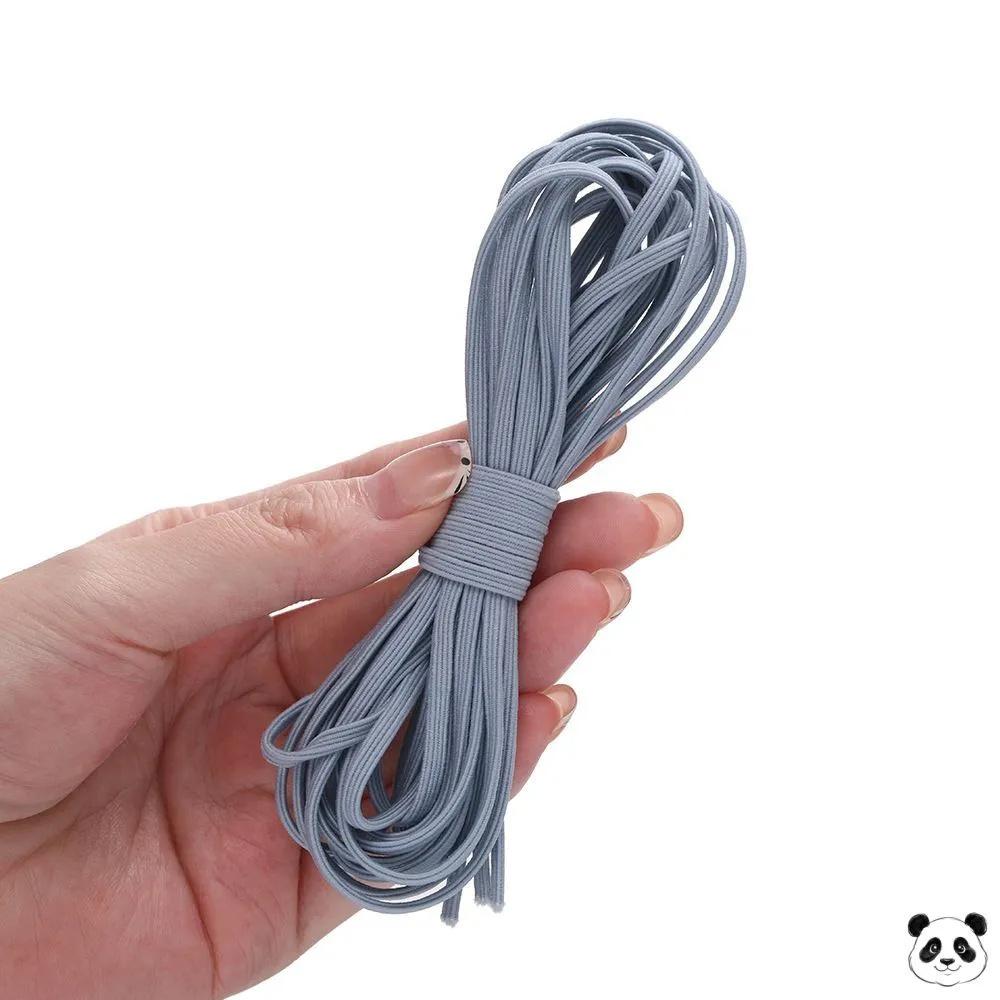 

Elastic Flat Cord 3mm Width 5 Meters Length Stretchy Band for DIY Crafting Hair Ties Accessories Material Elastic Rope One Size синий