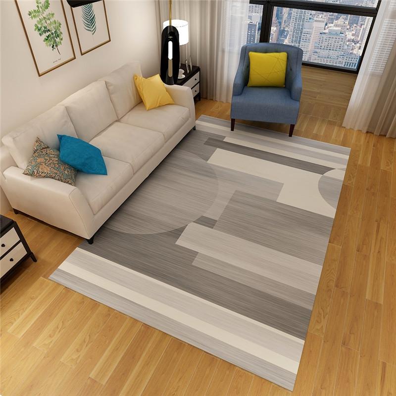 European-style Geometric Living Room Carpet Room Decoration Home Balcony Area Rug Large Bedroom Carpets Soft Entrance Door Mat