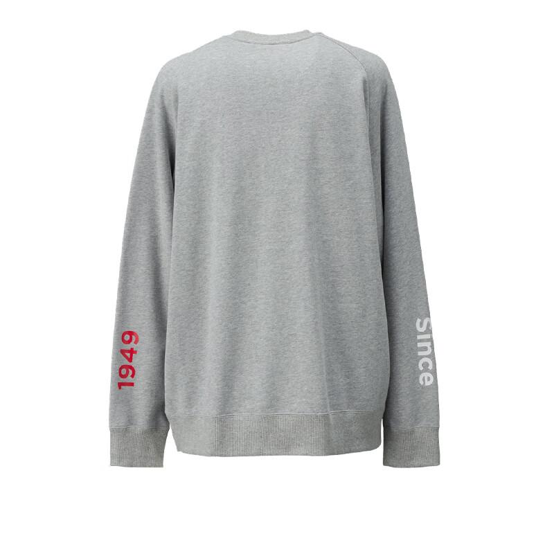 ONITSUKA TIGER Round Neck Pullover Soft Warm Sweatshirt Unisex Sweatshirt Floral-Gray 2183B307-020