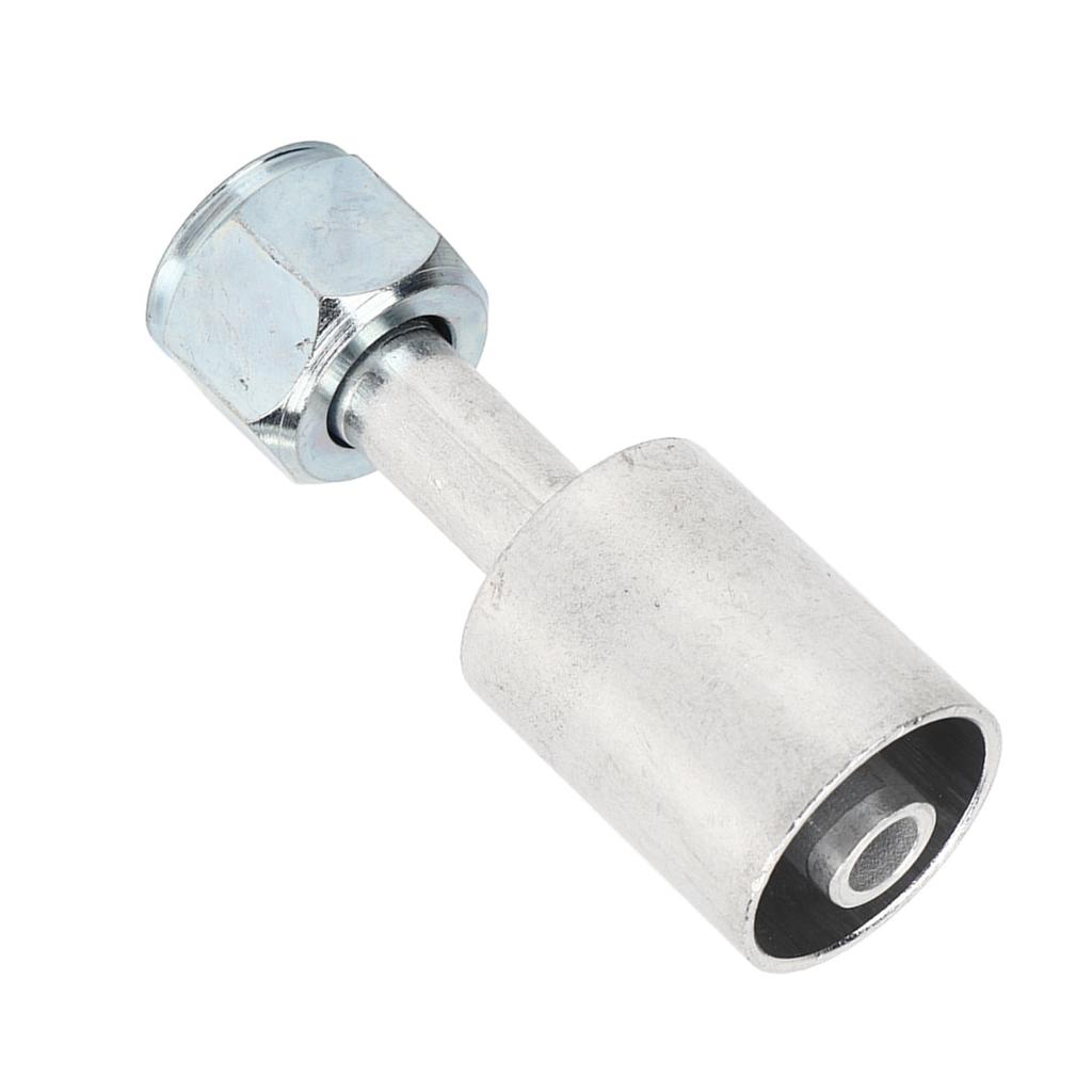 10 Pcs 1 2in Straight Air Conditioning Beadlock Aluminium AC Splicer Hose Fitting for Car Truck Engineering Vehicles