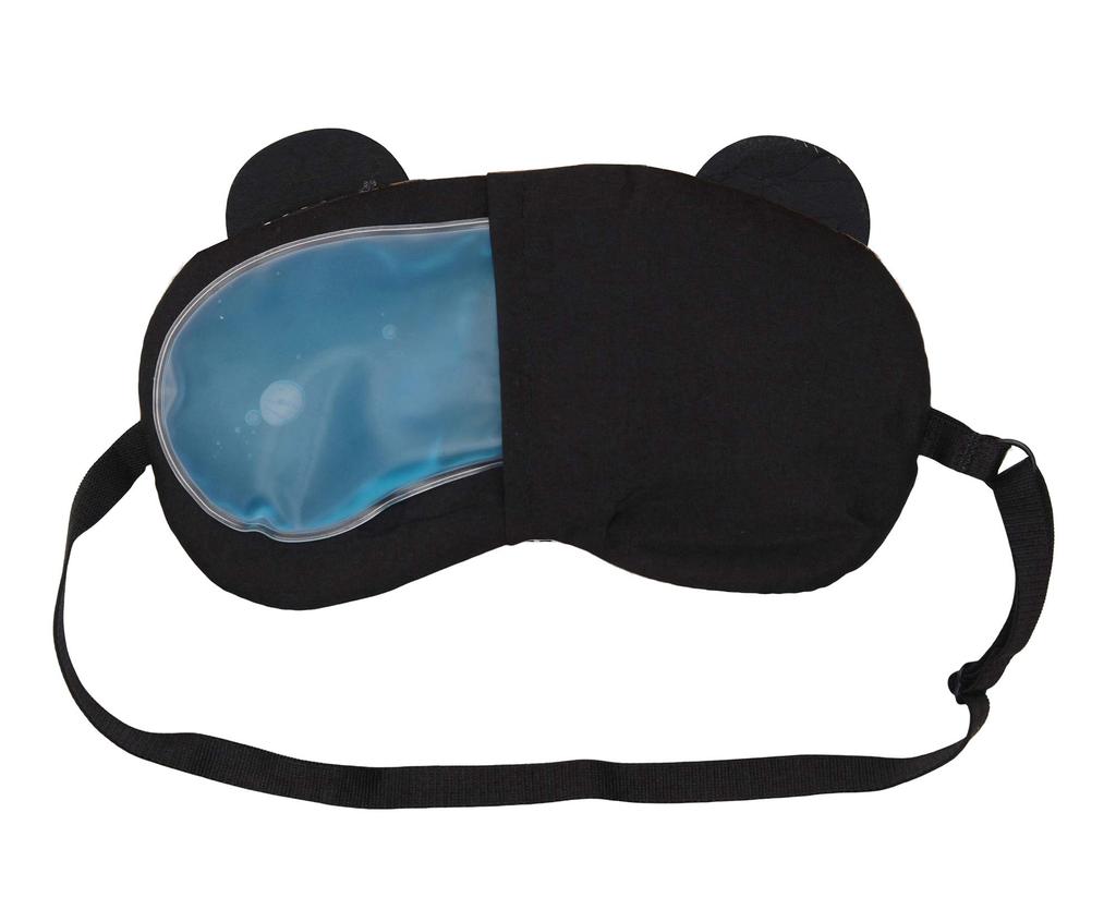 STORE 2508 Fabric Eye Mask With Cooling Gel For Sleeping Men Women For Night Deep Sleep (Panda Eyes Pink)