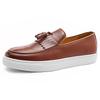 Men's Tassel Loafers, Genuine  Leather Slip - on Casual Shoes, Breathable Inner (Keeps Feet Dry for 8H), for Office & Daily Wear