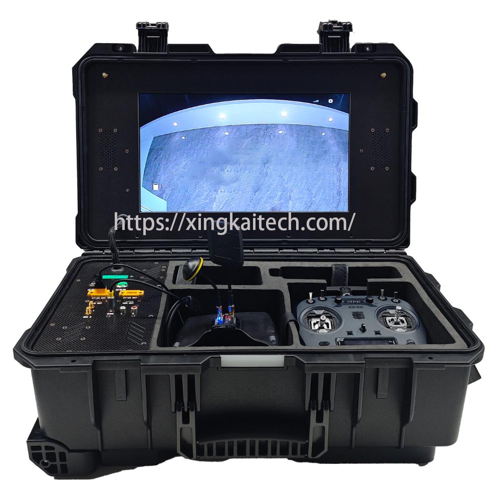 FPV Control Box Dual Control Box Drone Long-distance Data Transmission VR Glasses VR Remote Control FPV Remote Control Parts