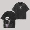 Jujutsu Kaisen Anime Gojo Satoru Graphic Tshirt Vintage Washed T Shirt Oversized Men Women Clothing Cotton Short Sleeve Tees