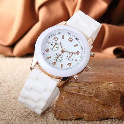 Silicone Brand  Casual Quartz Watch Women Crystal Silicone Watches Relogio Feminino Wrist Watch
