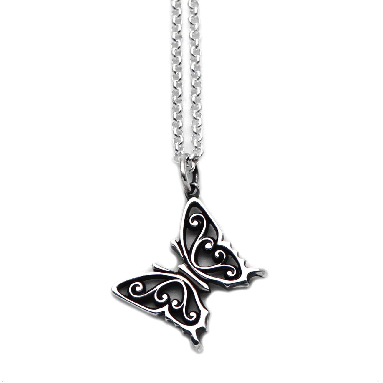 

Ageha Butterfly Arabesque Silver 925 Pendant Necklace Limited Model Ageha [FUNKOUTS] FAN-054-TN срібний