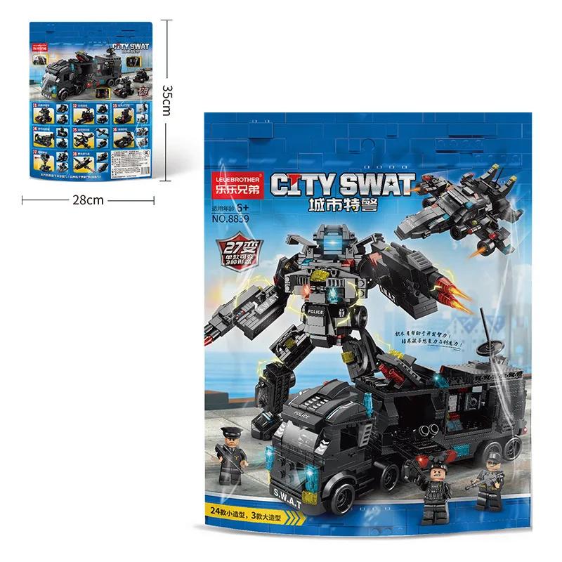 City-District Product-Series High-Standard Police Space Facility Swat High-Standard Corps High-Standard Team Army-Inspired Premium-Quality