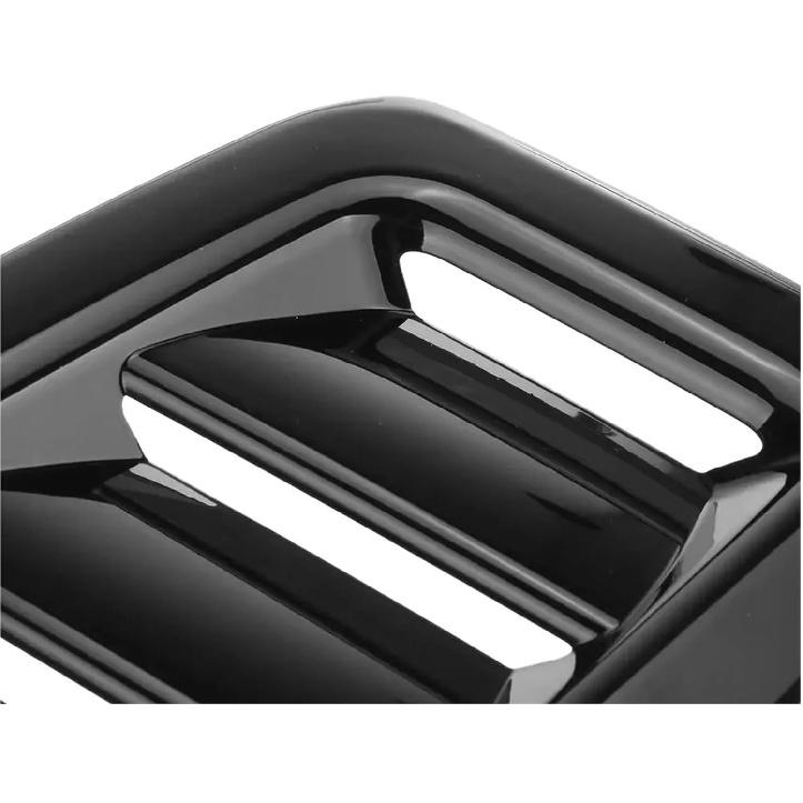 Bonnet Vents 2Pcs RS Car Front Engine Hood Bonnet Vents Air Inlet ABS Universal Air Intake Cover(Chrome Silver)