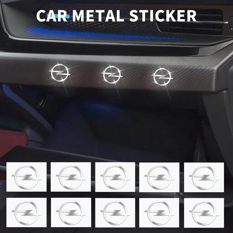 3D Metal Car Logo Stickers Decorative Accessories For Opel Meriva Corsa Astra Vivaro Signum Insignia Mokka Adam Combo Junior NE9