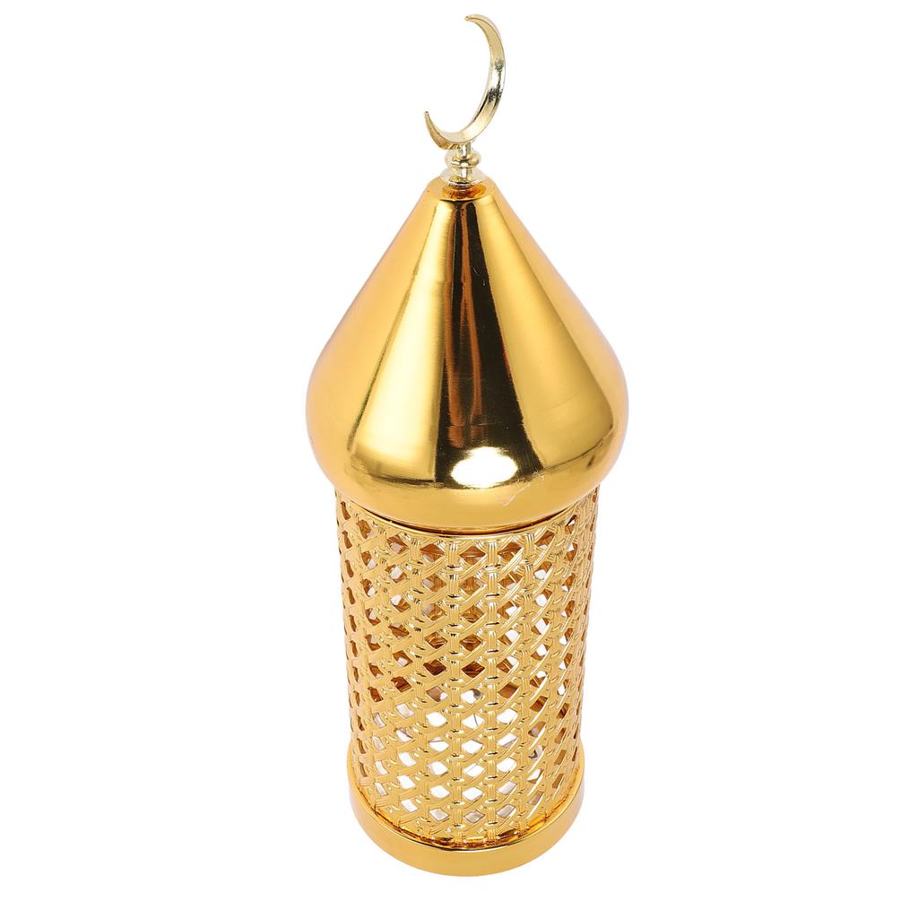 Gold Wind Lamp Handmade Retro Hollow Wind Lamp Iron Lantern for Wedding Party Decoration L