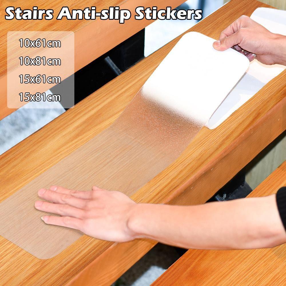 Self-adhesive Stairs Anti-slip Stickers Transparent Waterproof Floor Anti-slip Tape High Friction Bathroom Safety Tape