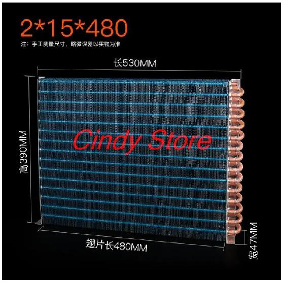 1PCS Air-cooled copper tube condenser for refrigerators, freezers, chillers, water-cooled air conditioners, and evaporators.