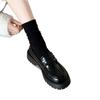 Soft-soled Shoes, Leather Shoes, Women's Retro Muffin, Thick-soled Single Shoes, Loafers