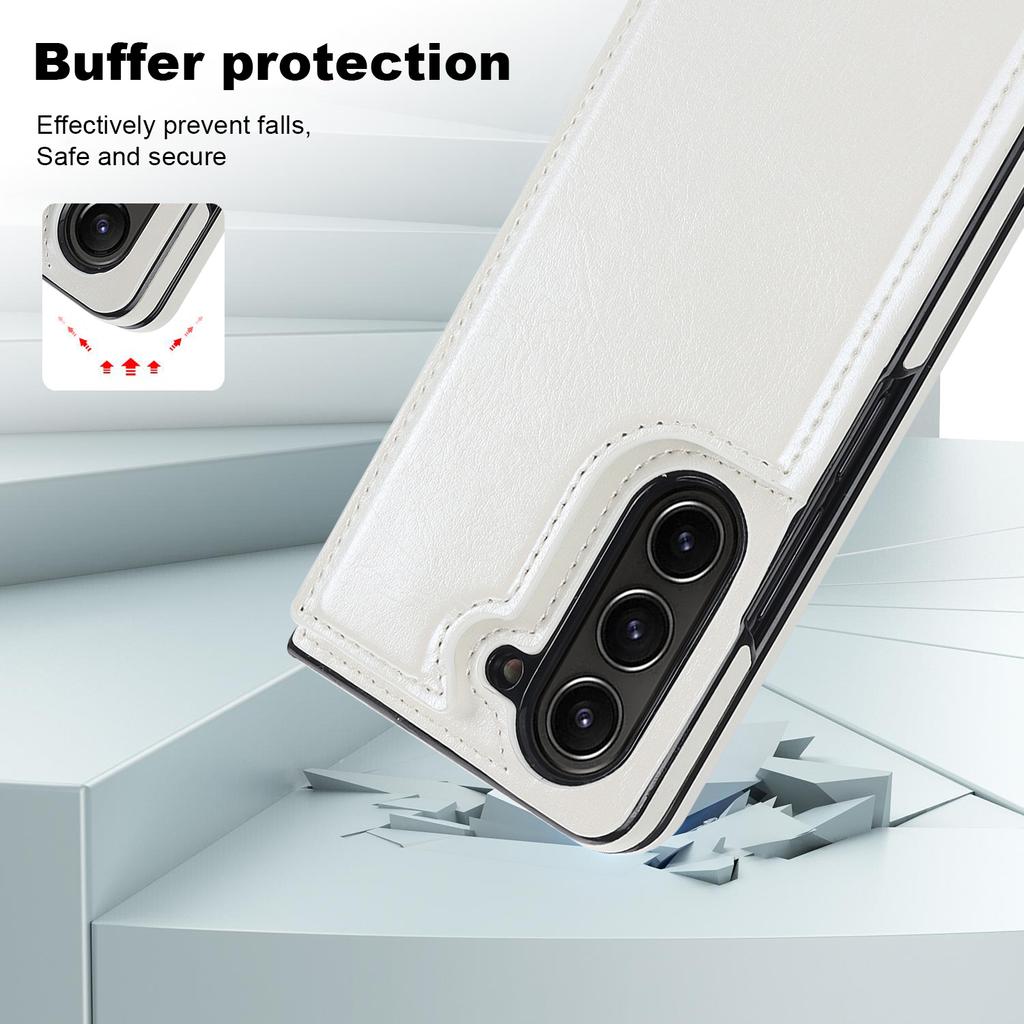 Pouzdro na karty s magnetickým přísavným dvojitým tlačítkem Vhodné pro Samsung Galaxy Z Fold 5 Fold4 Fold3 Full Package Protection Cover