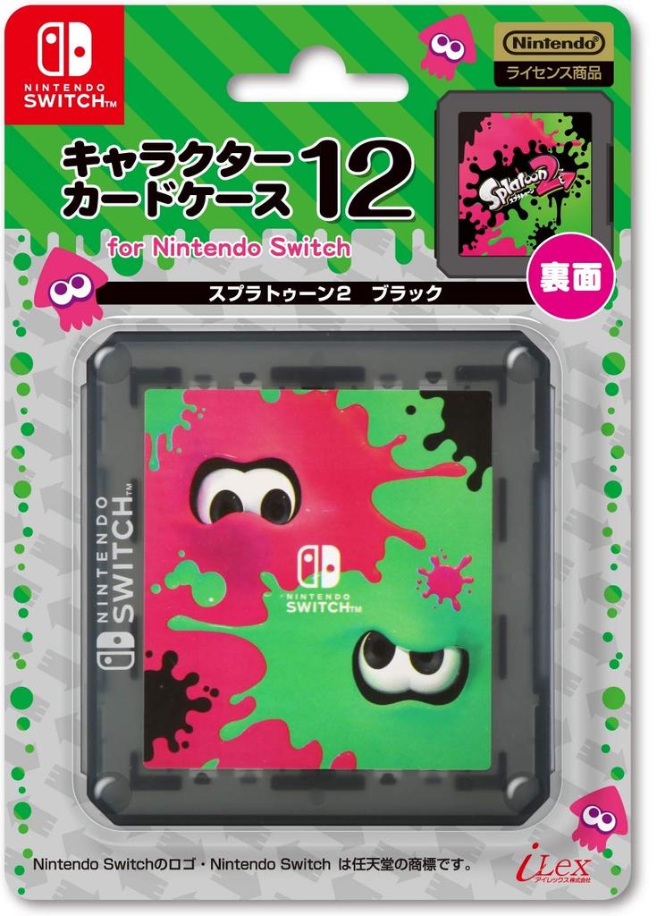Pouzdro na licencované karty postav 12 pro Nintendo SWITCH 2 Switch [produkt Nintendo] "Splatoon" (Černá)"-