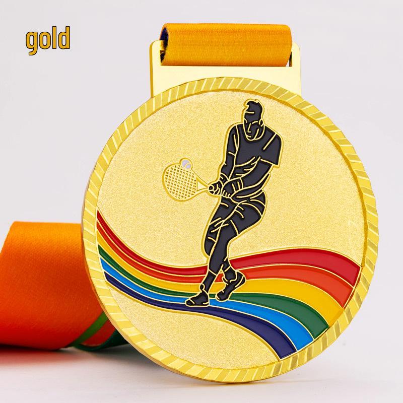 Daye Tennis Gold, Silver, Bronze Commemorative Medals - Customizable Team Building Competition Awards золотой