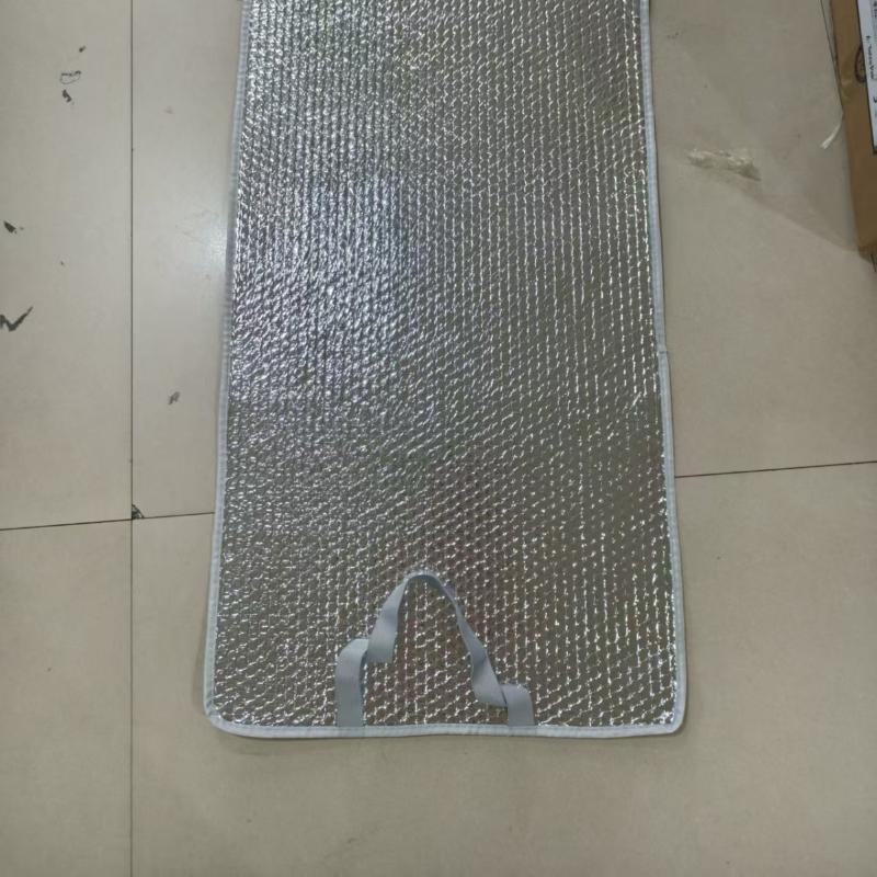 Outdoor Air Conditioner Cover Rainproof Sun Resistant Aluminum Foil Dust Cover With Elastic Band Lifting Loop