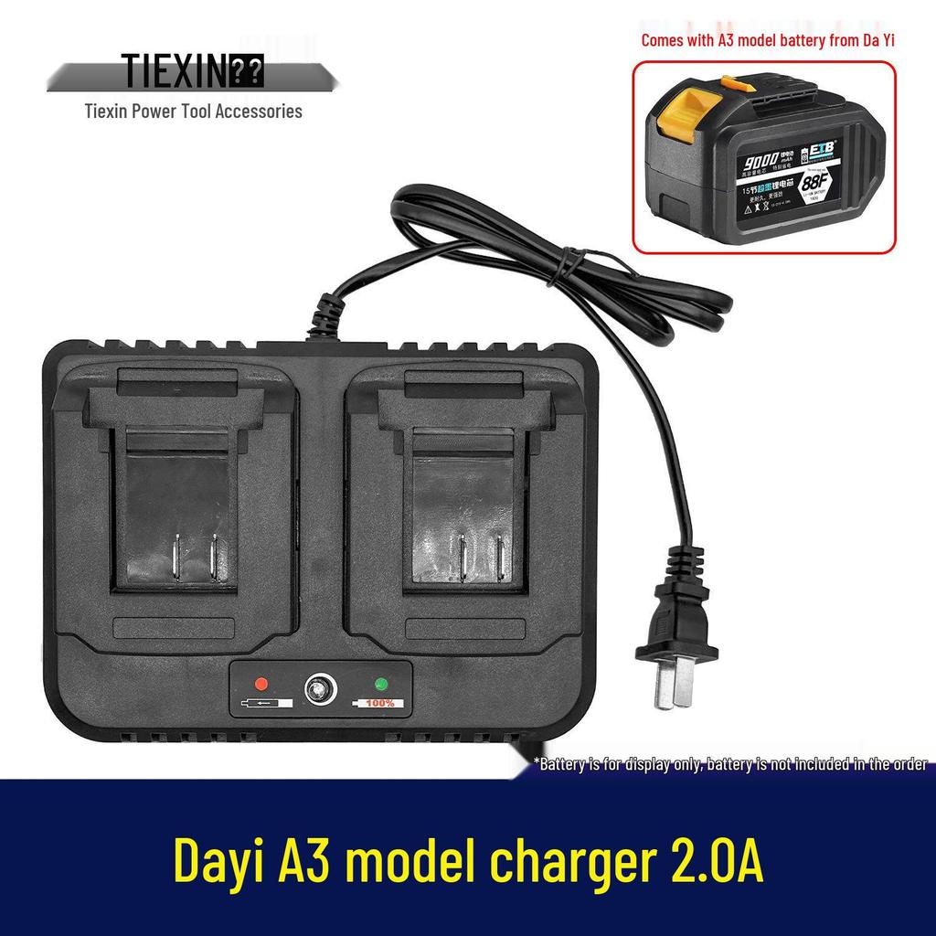 Dual Socket Lithium Battery Charger - Two-in-One Charging Unit