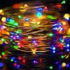 LED String  Lights Garland Fairy Copper Wire Christmas Lamp Waterproof Remote Control for Wedding Home Party Decoration