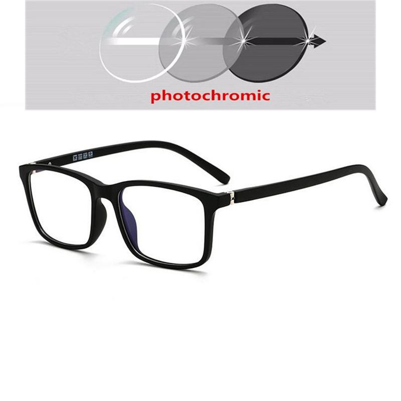 TR90 Spring Leg Square Optical Eyeglasses Women Anti Blue Light Prescription Glasses 0 To -6 0