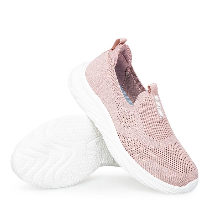 

Женская обувь на весну/лето Новые туфли для мам среднего и пожилого возраста, Легкие повседневные туфли с отворотами для пар, Дышащие розовые 36 розовый