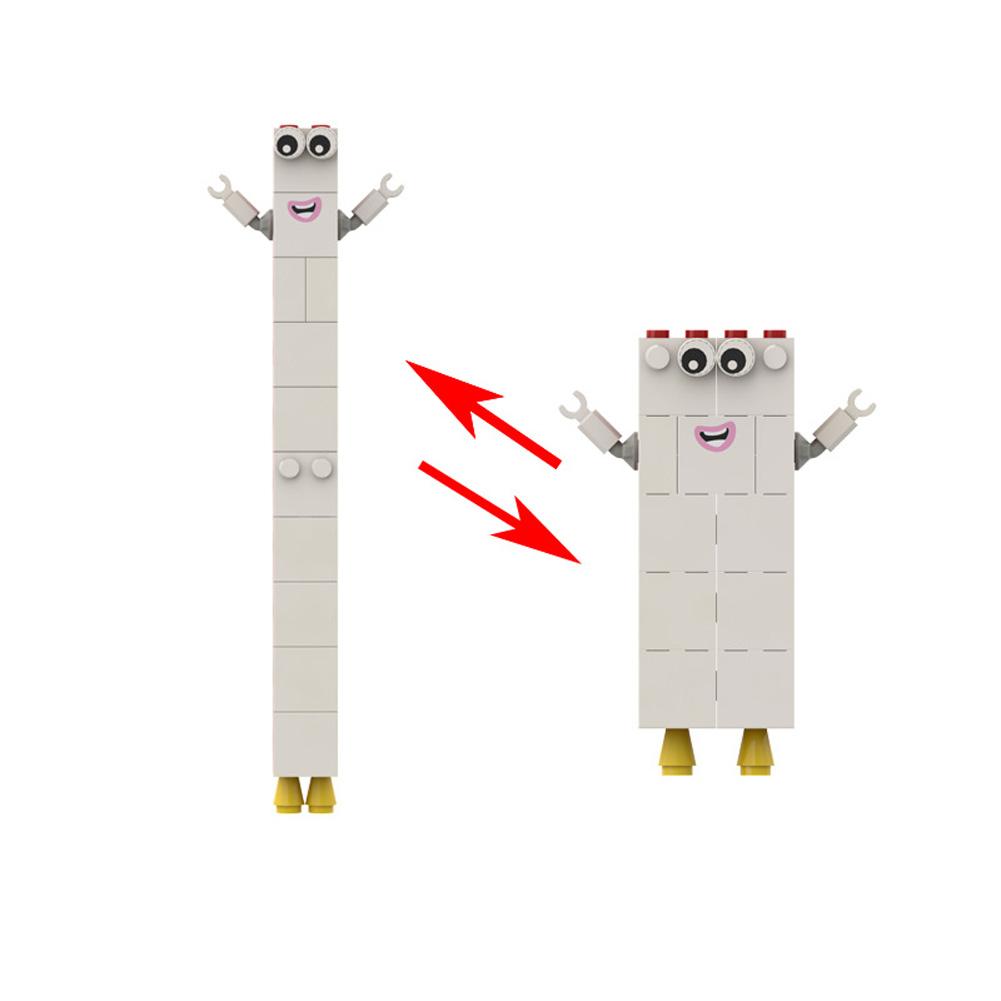 No.1-10 Building Block Set For Children Creative Math Number Figure 1 To 10 Early Educational Toy Gifts For Boys Girls