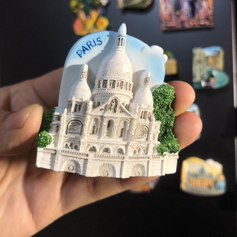 3D City Travel Souvenir Magnets: European and Global Regions