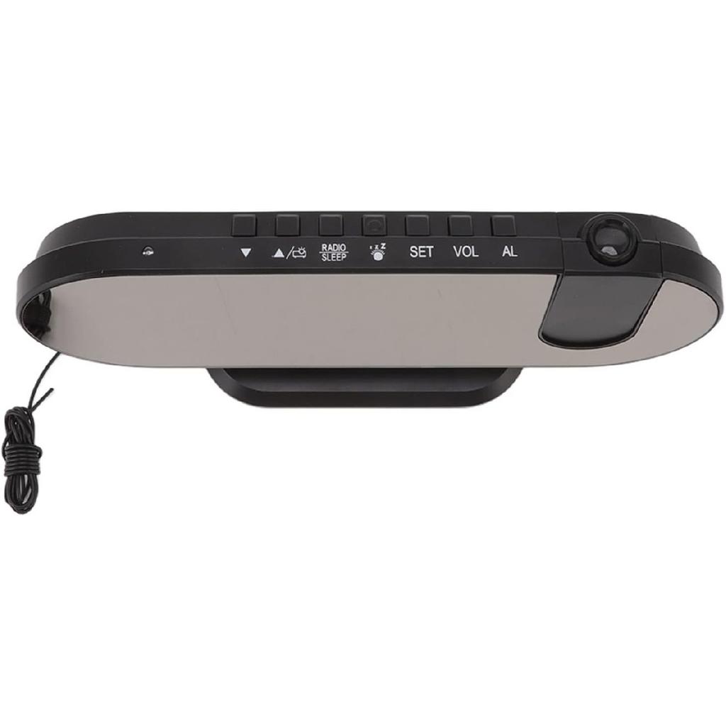 Projection Alarm Clock, USB Powered Mirror Display Design Clock, 180 Degree Rotation High Brightness LED Light Source Ceiling Digital Alarm Clock