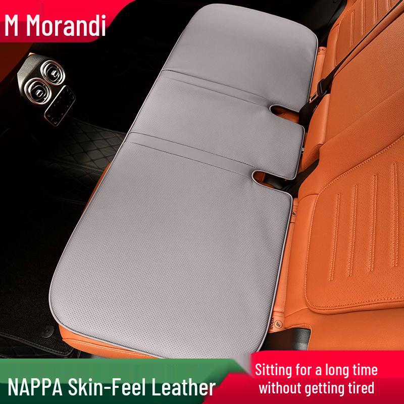 Morandi Nappa Leather All-Season Car Seat Cushion for Mercedes-Benz E-Class/C-Class/GLC/GLB/GLE