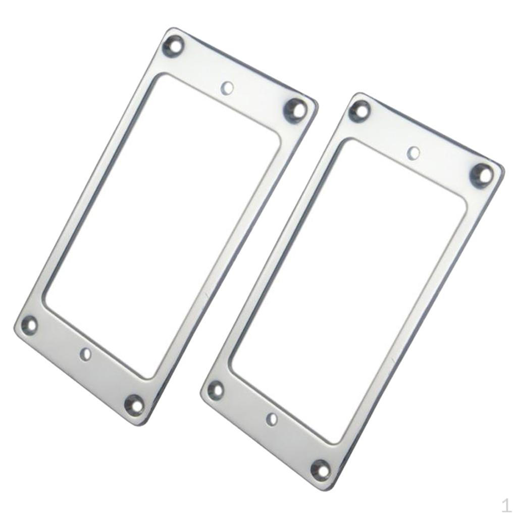 

2 шт., металлический звукосниматель для электрогитары, плоское основание, крепление 2x2 мм, аксессуары для музыкальных инструментов