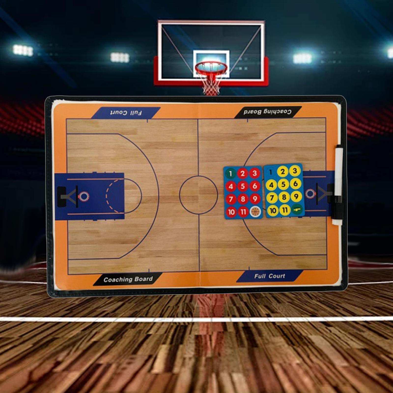 

Тренерська дошка Professional Foldable Tactic with Pen, Practice for Training Competition Basketball