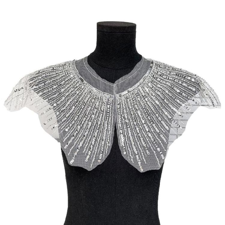Blingbling Collar Patches Sew on Bannner Repair For Clothing Appliques Patches Jeweled Patches Sew On Craft