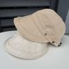 Cotton and Linen Breathable Outdoor Foldable Cap Women's Summer Versatile Face Small Painter Hat Can Hang Mask Sun Hat